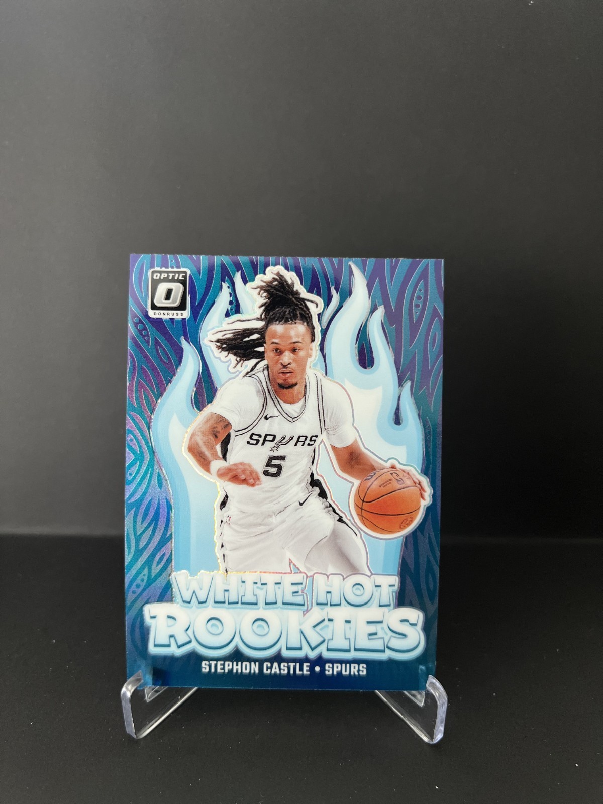 2024-25 Donruss Optic- Stephon Castle White Hot Rookies #6 Purple Prizm