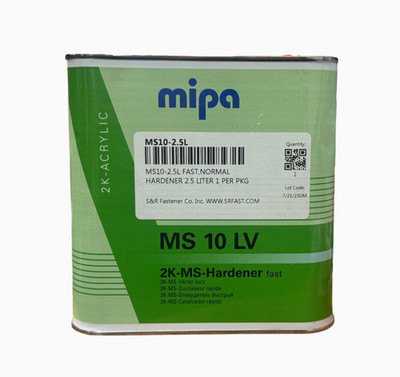 MIPA MS 10 LV 2K ACRYLIC-HARDENER- FAST, 2.5 LITER CAN