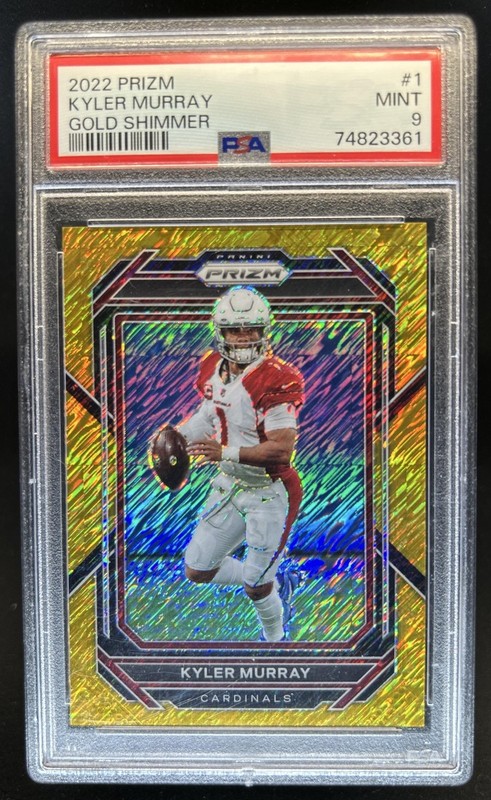 2022 Panini Prizm Kyler Murray Gold Shimmer #/10 PSA 9 Cardinals