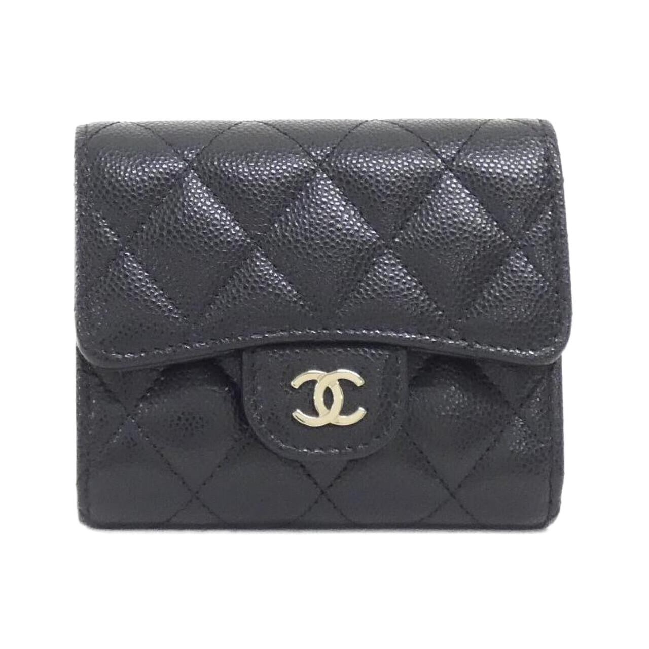 Authentic CHANEL Timeless Classic AP0229 Wallet in Black Caviar Leather