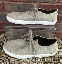 Sperry Top-Sider Size 4 Bodie Boys Shoes Khaki Tan Boat Sneakers Youth Dress