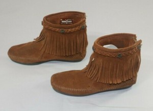 fringe ankle moccasins