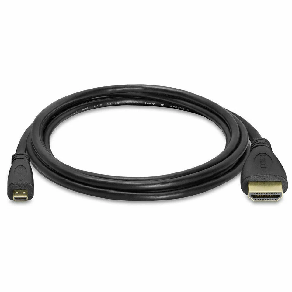 High Speed Gold Plated Micro HDMI (Type D) to HDMI (Type A) Cable-6' Brand New!! - Image 2 of 4