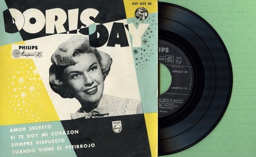 DORIS DAY / Amor Secreto, Secret Love PHILIPS 429 032 BE Press Spain 1958 EP EX - Picture 1 of 5