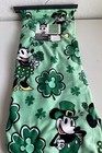 Disney Mickey Minnie Mouse St. Patrick’s Day Clover Plush Throw Blanket 50 X 70”