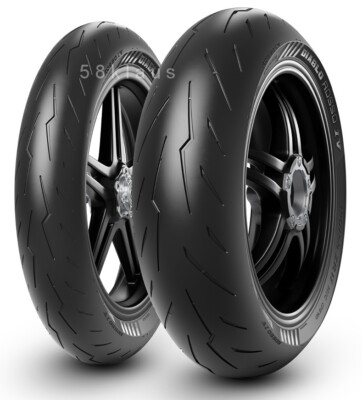 Satz Pirelli Diablo Rosso IV 180/55 ZR17 73W + 120/60 ZR17 55W Reifen Set Paar 