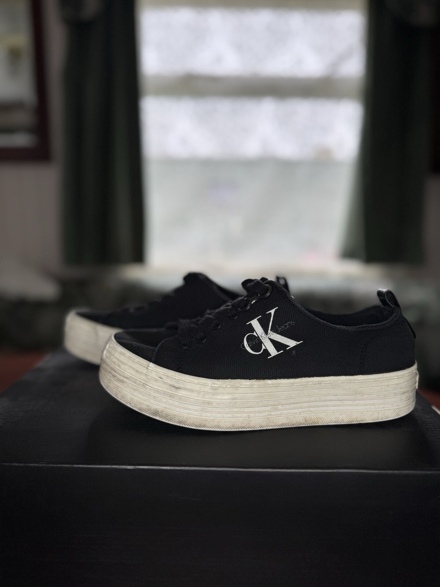 Calvin Klein Jeans canvas platform pumps Shoes Trainers Zolah