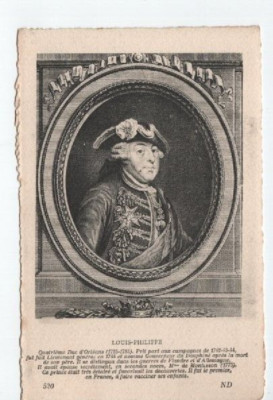 Old postcard. Celebrities. Louis-Philippe. Fourth Duke of Orleans