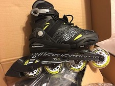 Bladerunner Rollerblade Twist Skates Black And Yellow Adjustable Size 1 To 4 Exp