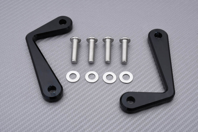 Hooks platines fixations sangles noires KAWASAKI ZX10R pour protéger le carénage
