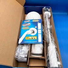 Clorox Deluxe Scrubtastic Power Scrubber 39" Reach 3 Brush Heads Rechargeable