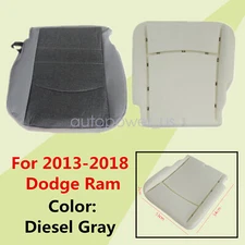 For 2013-2018 Dodge Ram 2500 3500 SLT Driver Seat Cover Gray & Foam Cushion