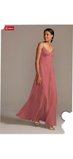David’s bridal bridesmaid dress Size 10 Sedona (pink) Discontinued Color W11995