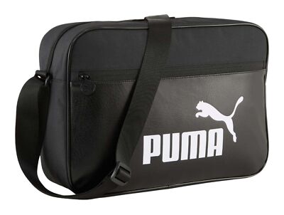 PUMA Campus Reporter Bag M Schultertasche Tasche Puma Black schwarz Neu