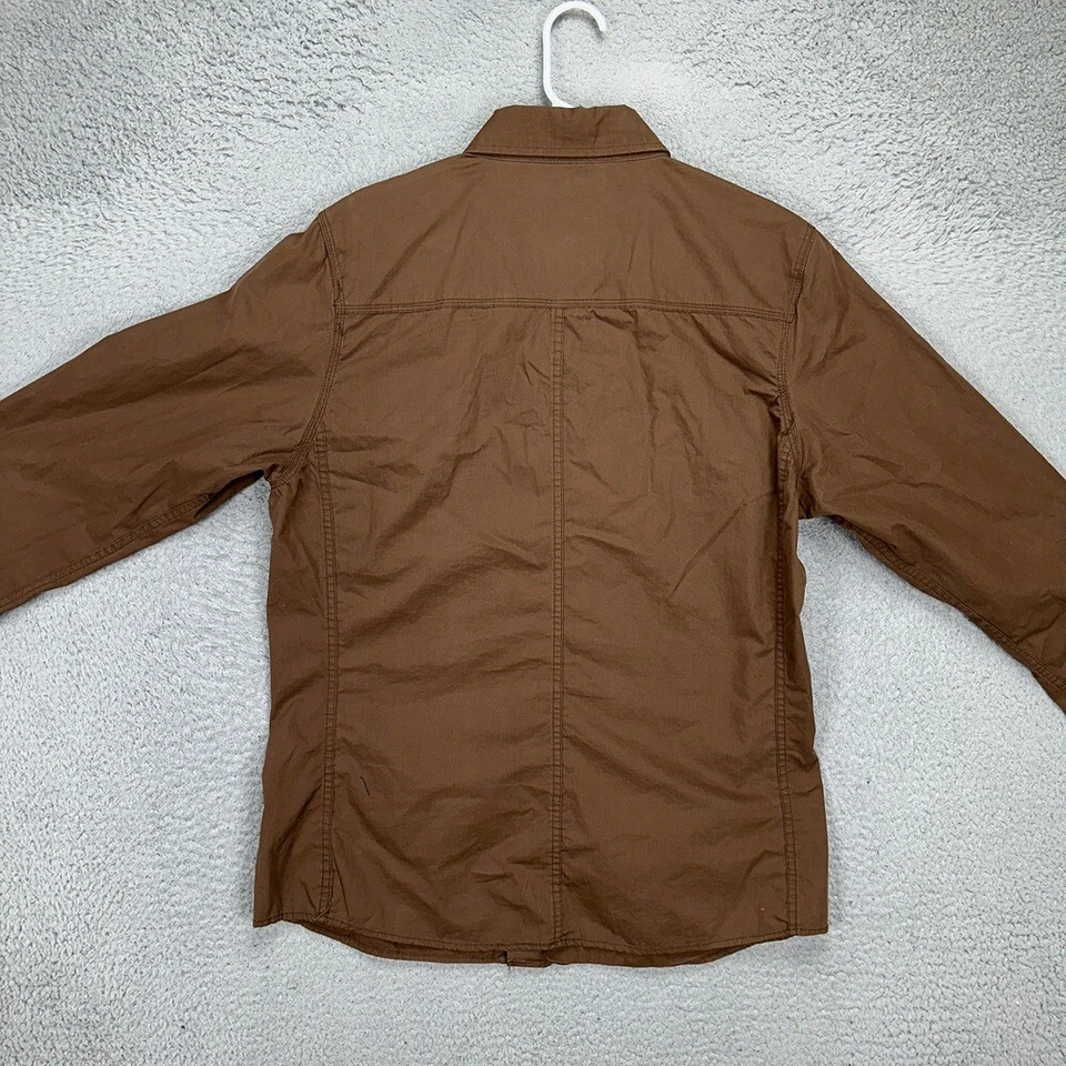 Fossil Pearl Snap Western Shirt Adult XL Brown Button Up Flap Pockets Casual Men - Image 3 of 4