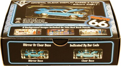 1:64 Scale Box of 6 Model Acrylic Jewel Display Case for Diecast Vehicles PP164C