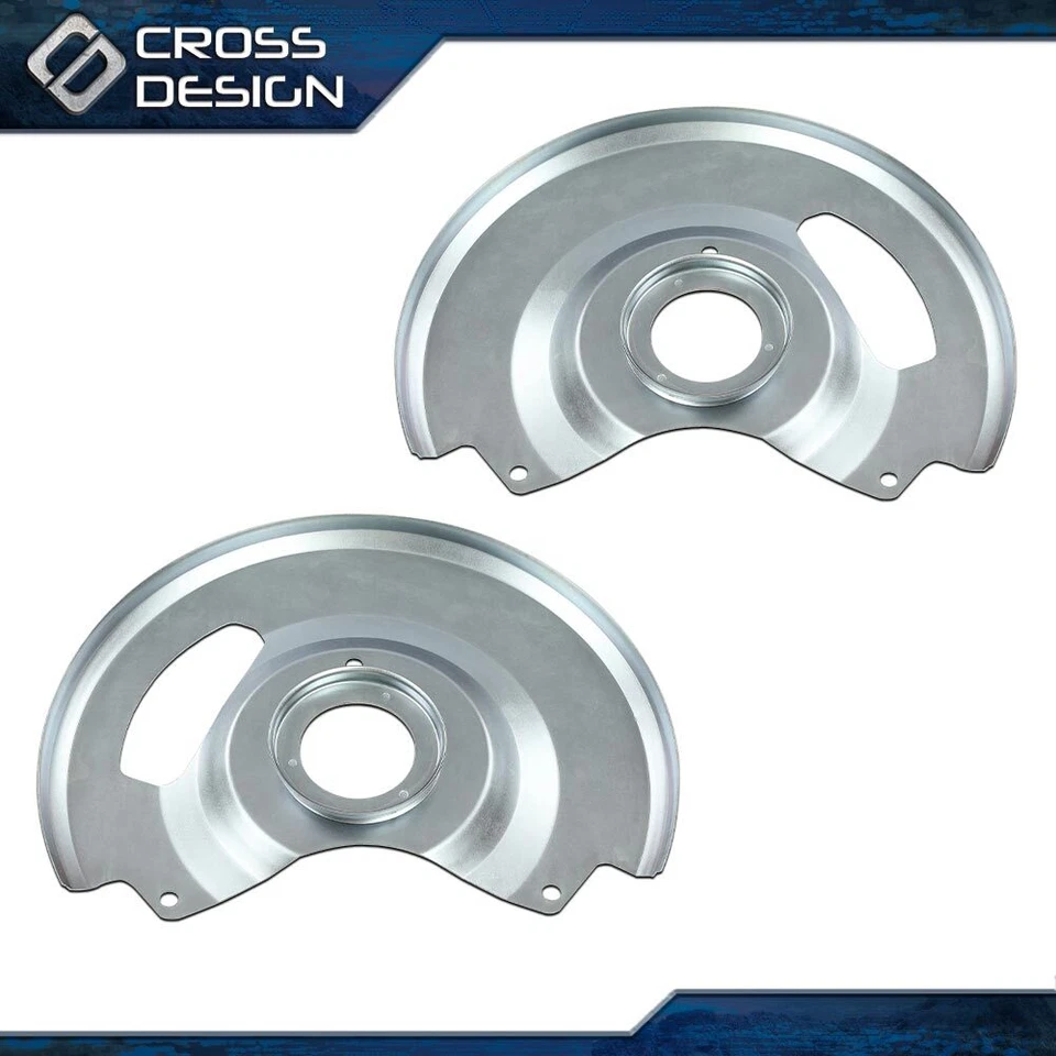 Placas de respaldo protectores antipolvo de freno de disco aptas para Chevy C10 GMC C15 C1500 1971-1987 Foto 4 de 4