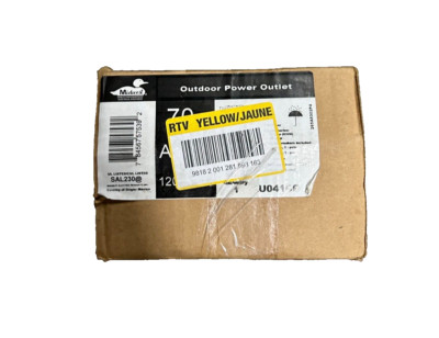 Midwest U041CP RV Electrical Panel  Power Outlet Lockable Box 70-Amp
