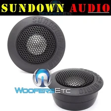 SUNDOWN AUDIO 1" TITANIUM DOME TWEETERS FROM E-6.5CS COMPONENT CAR SPEAKERS NEW