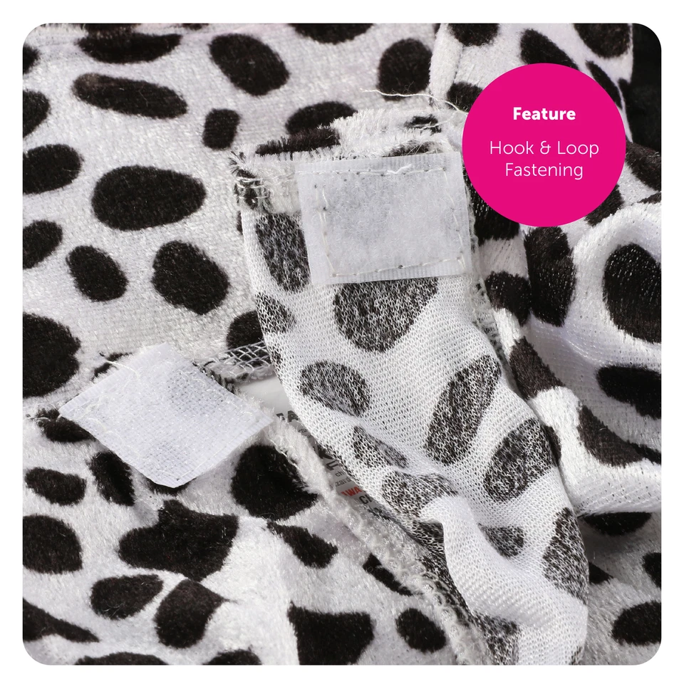 COSTUME DONNA CRUDELIA VESTITO PARRUCCA MANTELLO DALMATA HALLOWEEN VESTITO FANTASIA DEVILLE - Immagine 3 di 4