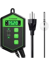 VIVOSUN Digital Heat Mat Thermostat Temperature Controller, 40–108 ºF 1000W for