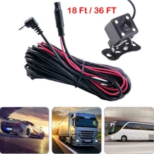 18/36Ft Car Rear Vew HD Camera Night Reverse Backup Parking Cam Waterproof 5 Pin