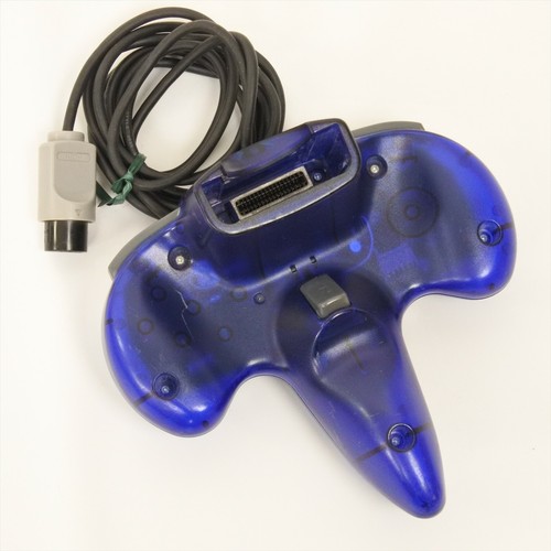 Nintendo 64 Controller HORI COMMANDER N64 HN6-03 Clear Blue Working Tested 0158 - Picture 2 of 4