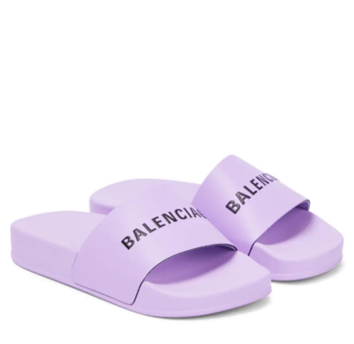 girls BALENCIAGA pool rubber logo slides Lilac Size uk 13 eu