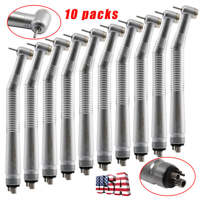 10Pcs Seasky Dental High Speed Turbine Handpiece Push 4Hole Fit NSK PANA MAX ukm