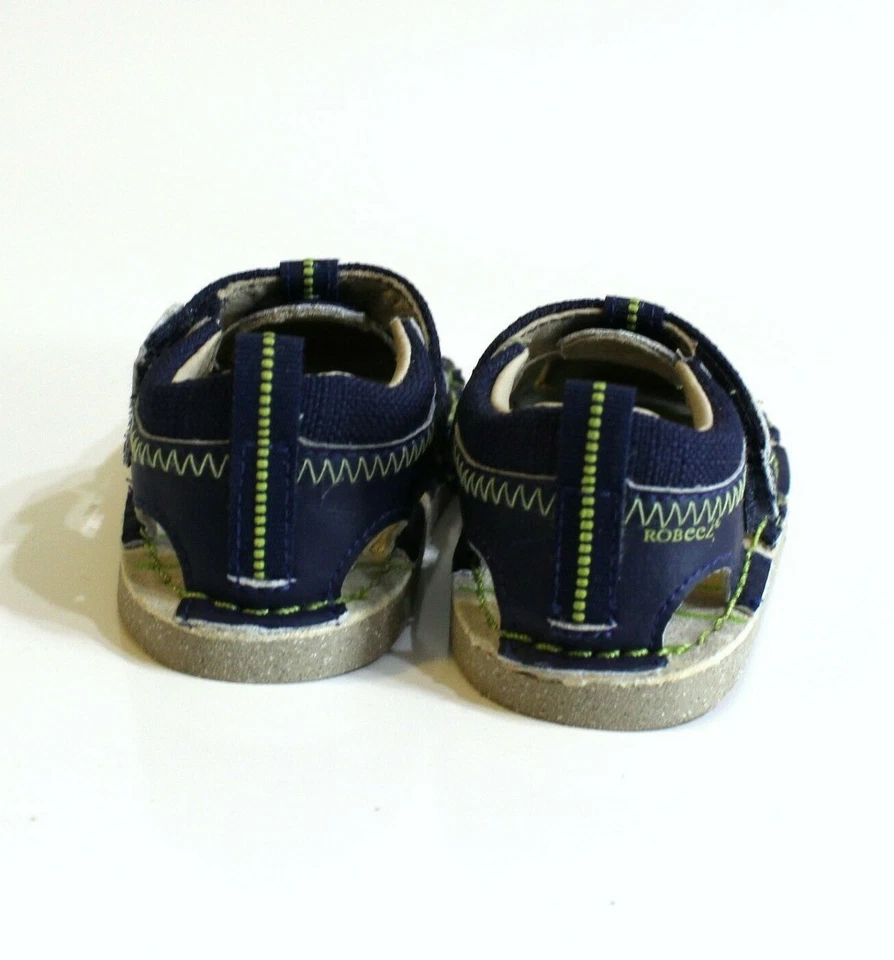 Robeez Baby Boy's Leather Sandals Size 3 Navy Blue - Image 4 of 4