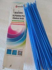 MIKA3D 3D Printing Pen Filament Refill Blue (50)pk .3meters New-Open Pack