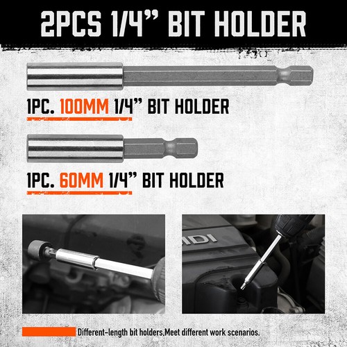 HORUSDY 219Pc Screwdriver Bit Set Bit Driver Security Bit CRV Security Hex Torx - Picture 7 of 11