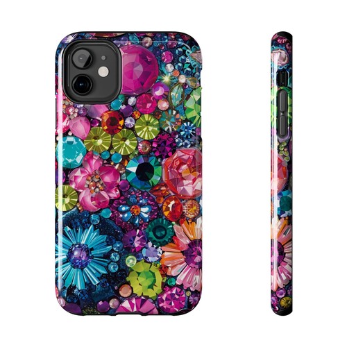 Rhinestone Themed Cool Phone Case for iPhone 16 15 14 13 12 11 X 8 7 iPhone Case - Picture 50 of 72