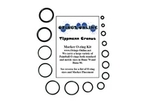 Tippmann Cronus Paintball Marker O-ring Oring Kit x 4 rebuilds / kits