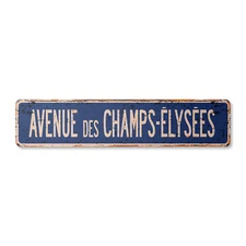 AVENUE DES CHAMPS-ELYSEES Vintage Street Sign tour de France french Europe