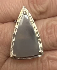 Studio Barse Sterling Silver Overlay Bronze Grey Agate Ring Size 7.5