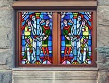 3D Person Pattern A328 Window Film Print Sticker Cling Stained Glass UV Sinsin