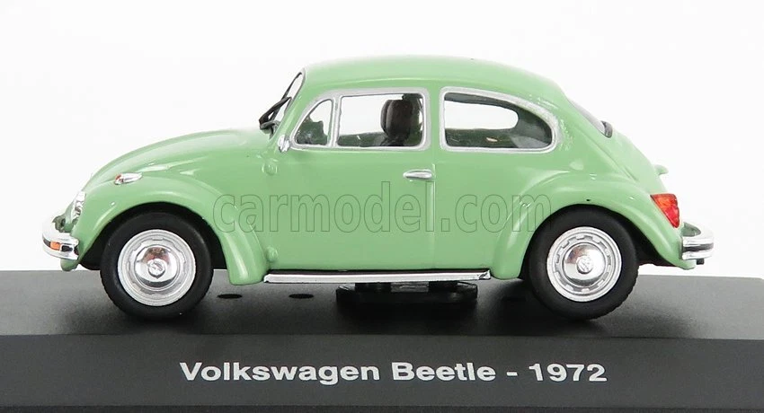 MODELLINO AUTO STATICO HACHETTE VOLKSWAGEN BEETLE MAGGIOLINO 1972 VERDE 1/43 - Immagine 3 di 4