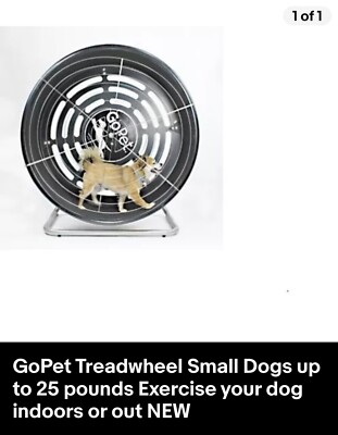 GoPet Treadwheel Small Dogs up to 25 pounds Exercise your dog