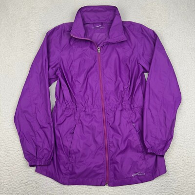 Veste De Pluie Eddie Bauer Femme - Taille M - Violette - Légère - Très Bon état