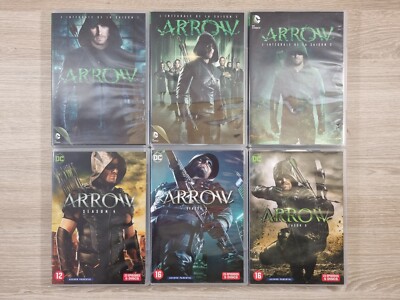 30 DVD - ARROW - STAFFELN 1 bis 6 - SEHR GUTER ZUSTAND - DC COMICS - Discs Top Zustand