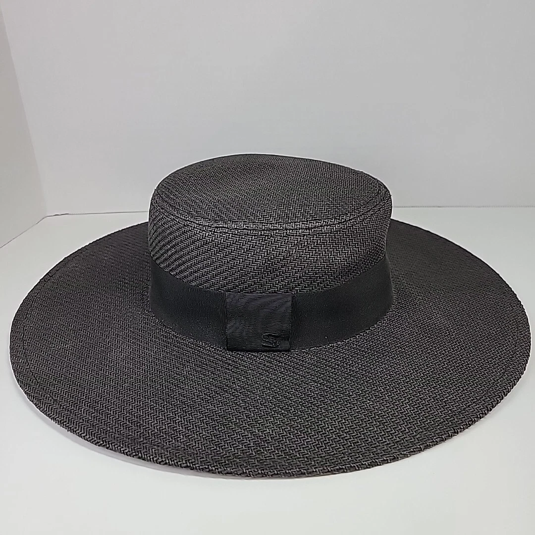 Black Scoop Women’s Wide Brim Wicker Style Hat