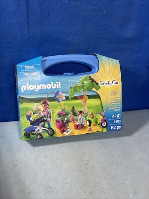 Playmobil Family Fun Family Picnic Carry Case Building Set 9103 NEW