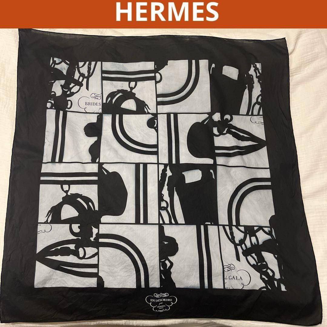Hermes En Desorder Carre Scarf Bandana m1_0710