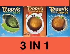 Terrys Chocolate Orange Selection Toffee, Milk, Mint Gift Boxes 3 x Mixed Xmas