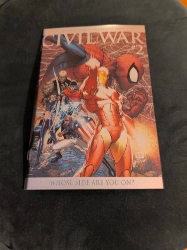 CIVIL WAR #2 FOIL MICHAEL TURNER VARIANT SPIDER-MAN IRON MAN 1