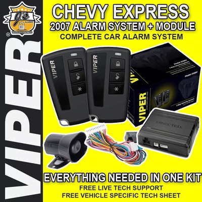 JS ALARMS ONE COMPLETE KIT ALARM & KEYLESS ENTRY 2007 CHEVY EXPRESS VAN