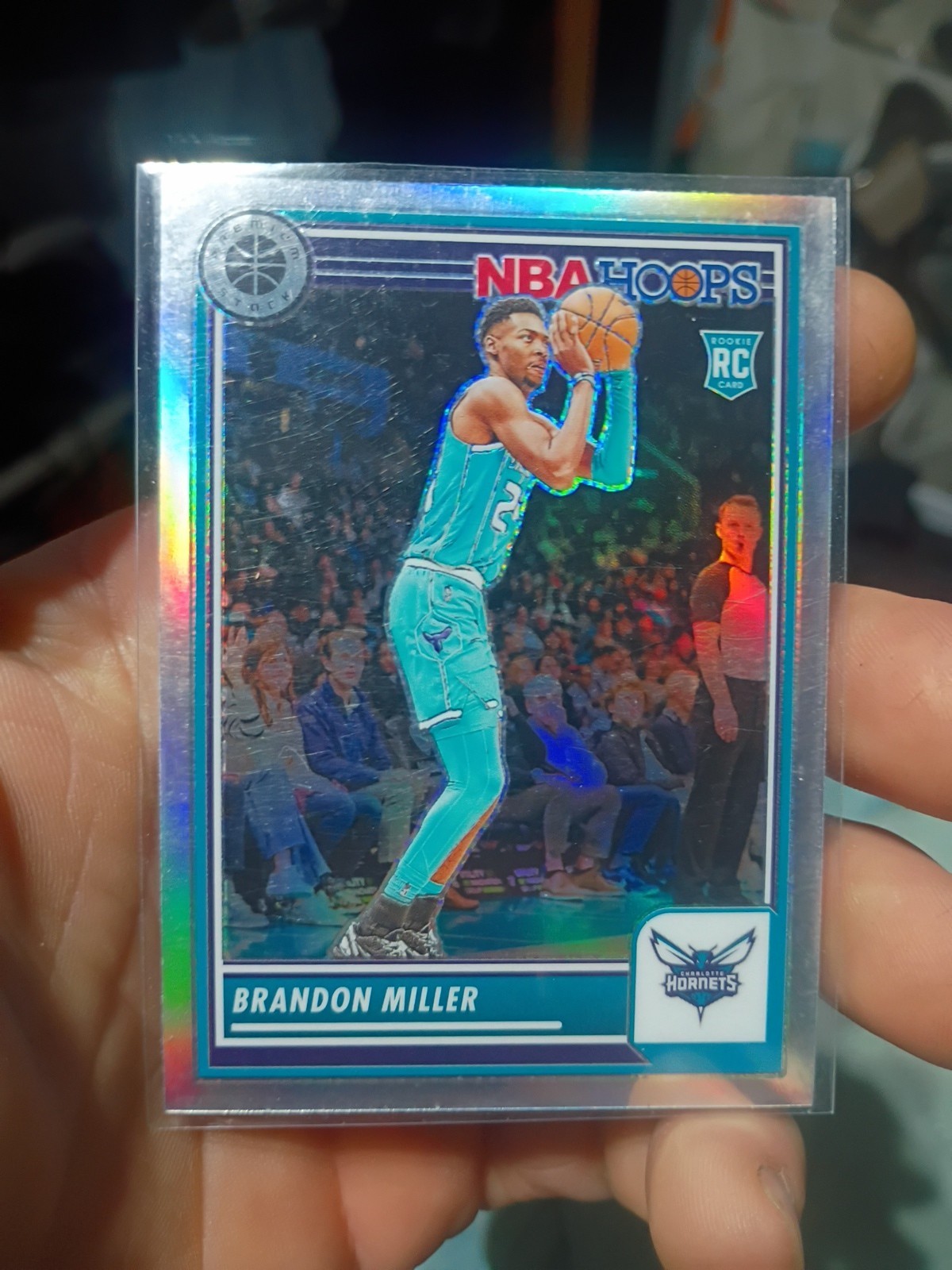 2023-24 Panini Nba Hoops Premium Stock - Brandon Miller #245 Silver Prizm (RC)