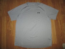 Mens UNDER ARMOUR THE TECH TEE athletic tee t shirt sz Xl grey