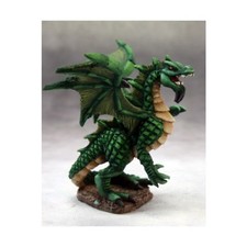 Reaper Dark Heaven Metal Metal 28mm Forest Dragon - Hatchling Pack New